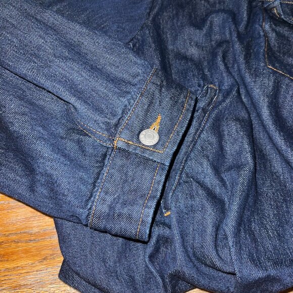 DRIES VAN NOTEN Vesto denim blouseon jacket/exc. cond/L - Picture 6 of 15